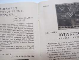 Suomen Kotiteollisuusliitto - Kotiteollisuusnäyttely Viipuri 1932 -luettelo / näyttelyjulkaisu