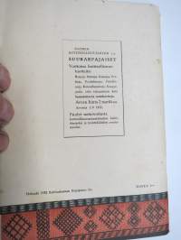 Suomen Kotiteollisuusliitto - Kotiteollisuusnäyttely Viipuri 1932 -luettelo / näyttelyjulkaisu