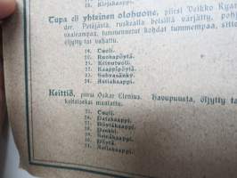 Huonekaluja 2. sarja - Möbler 2. serien, piirtäneet - ritade av; Bruno Alm, E. &amp; O. Elenius, Veikko Kyander, Harry Röneholm