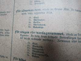 Huonekaluja 2. sarja - Möbler 2. serien, piirtäneet - ritade av; Bruno Alm, E. &amp; O. Elenius, Veikko Kyander, Harry Röneholm