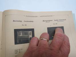 Fredriksbergin Lepotuoliveisatämö - Fredriksbergs Vilstolssnickeri -tuoteluettelo / kuvasto