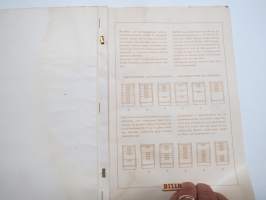 Billnäs. Konttorihuonekalujen luettelo. Katalog över kontorsmöbler (1951)