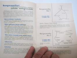 Rautateiden rengasmatkat 1941 -esite / railway roundtrips brochure