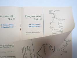 Rautateiden rengasmatkat 1941 -esite / railway roundtrips brochure