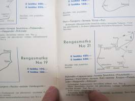 Rautateiden rengasmatkat 1941 -esite / railway roundtrips brochure