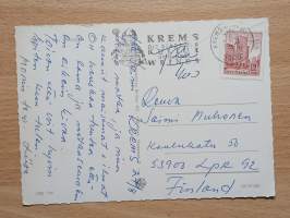 Krems Itävalta -postikortti v. 1973