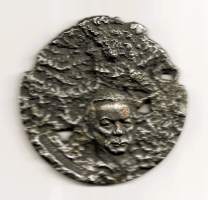 Helge Haavisto Rautaruukki Oy  60 v 1980 ( Eila Hiltunen  )  mitali 70 mm taidemitali