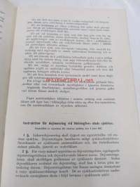 Helsingin kaupungin sairaaloita koskevat johto- y. m. säännöt / Instruktioner m. m. för Helsingfors stads sjukhus