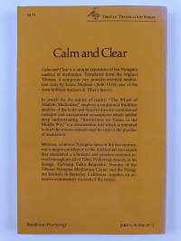 Calm and clear : the wheel of analytic meditation, instructions on vision in the middle way, sems-kyi dpyod-pa rnam-par sbyong-ba so-sor brtag-pa'i dpyad sgom 'kh...