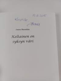 Keltainen on syksyn väri (signeerattu, tekijän omiste)