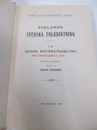 Finlands svenska folkdikting I. A. Sagor, referatsamling. Andra bandet