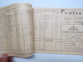 Suomen Kulkuneuvot 1941 Finlands kommunikationer kesäturisti / sommarturisten - rautatieaikataulut, höyrylaivojen, linja-autojen ja lentoliikenteen kulkuvuoroja -