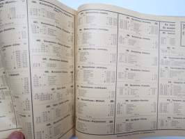 Suomen Kulkuneuvot 1941 Finlands kommunikationer kesäturisti / sommarturisten - rautatieaikataulut, höyrylaivojen, linja-autojen ja lentoliikenteen kulkuvuoroja -