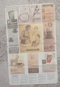 Pauligin kahvipakettien autokuvat julisteena