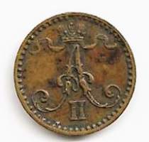 1 penni  1866
