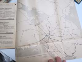 Viipurin paikallisosastoon kuuluvien Kauko- ja paikallislinja-autojen aikataulut ajokautena 1933 -aikataulukirja Etelä-Karjala &amp; Kymenlaakso teiden mukaan