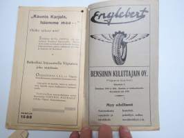 Viipurin paikallisosastoon kuuluvien Kauko- ja paikallislinja-autojen aikataulut ajokautena 1933 -aikataulukirja Etelä-Karjala &amp; Kymenlaakso teiden mukaan