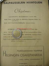 Salpausselän hiihdot Lahdessa 3-4.3-1945. Ohjelmalehtinen