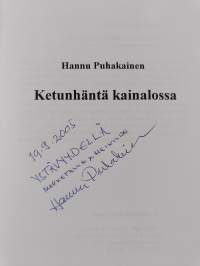 Ketunhäntä kainalossa (signeerattu, tekijän omiste)