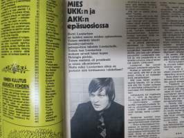 Vip 1974 nr 1, Entäjos liekki sammuu (öljykriisi), Sotapäällikkö Marjkatta Väänänen, Kekkosesta ja Karjalaisesta, Ei syytä rajoittaa yksityisauton hankkimista, ym.