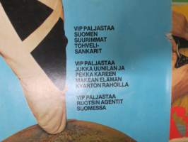 Vip 1973 nr 12, Näin tehdään vallankumous, Koripallon vahvistukset mm. Gerald Lee, Veikkauksen Kvartto Oy:n taloussotkut, Pörssikoulu 2., Tyhjästä rahaa autokaupalla