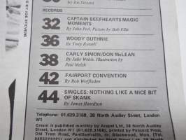 Cream 1973 February (nr 21) -brittiläinen populäärilehti mm. Capt Beefheart, Nick Cohn with The Who in the States, Woody Guthrie, Duane Eddy, Fairport Convention