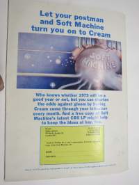 Cream 1973 February (nr 21) -brittiläinen populäärilehti mm. Capt Beefheart, Nick Cohn with The Who in the States, Woody Guthrie, Duane Eddy, Fairport Convention