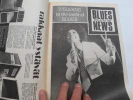 Musa - suomalainen musiikkilehti 1973 nr 6-7, Kansikuva John Lee Hooker, Blues News, Jimmy Reed, Chrisse Johansson, Pugh Rogefeldt, ym.