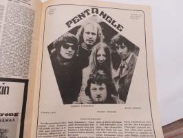Musa - suomalainen musiikkilehti 1972 nr 6, Kansikuva Iso "kynä" Lindholm, Tiibetin rituaalimusiikki, Al Kooper, Johnny Cash, Takakansikuva "Pressa", ym.