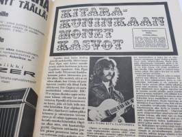Musa - suomalainen musiikkilehti 1972 nr 4, Kansi Nätsi (Esa Rosvall) Woodoo, Eric Clapton, Hawkwind, Pekka Pohjola, Seinähullut, Wigwam lähikuvassa (Pekka Pohjola)