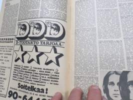 Musa - suomalainen musiikkilehti 1972 nr 4, Kansi Nätsi (Esa Rosvall) Woodoo, Eric Clapton, Hawkwind, Pekka Pohjola, Seinähullut, Wigwam lähikuvassa (Pekka Pohjola)