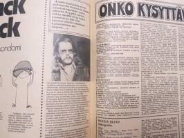 Musa - suomalainen musiikkilehti 1972 nr 4, Kansi Nätsi (Esa Rosvall) Woodoo, Eric Clapton, Hawkwind, Pekka Pohjola, Seinähullut, Wigwam lähikuvassa (Pekka Pohjola)