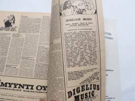 Musa - suomalainen musiikkilehti 1972 nr 4, Kansi Nätsi (Esa Rosvall) Woodoo, Eric Clapton, Hawkwind, Pekka Pohjola, Seinähullut, Wigwam lähikuvassa (Pekka Pohjola)