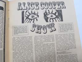 Musa - suomalainen musiikkilehti 1972 nr 3, Kansikuva David Bowie, Jetrhro Tull, alice Cooper, Jukka Gustavson (Wigwam lähikuvassa osa 2), Ruisrock &amp; Keimola, ym.