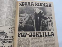 Musa - suomalainen musiikkilehti 1972 nr 3, Kansikuva David Bowie, Jetrhro Tull, alice Cooper, Jukka Gustavson (Wigwam lähikuvassa osa 2), Ruisrock &amp; Keimola, ym.