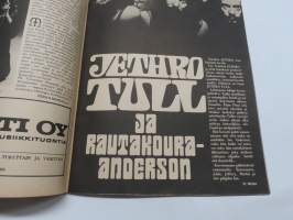 Musa - suomalainen musiikkilehti 1972 nr 3, Kansikuva David Bowie, Jetrhro Tull, alice Cooper, Jukka Gustavson (Wigwam lähikuvassa osa 2), Ruisrock &amp; Keimola, ym.