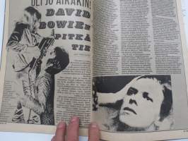 Musa - suomalainen musiikkilehti 1972 nr 3, Kansikuva David Bowie, Jetrhro Tull, alice Cooper, Jukka Gustavson (Wigwam lähikuvassa osa 2), Ruisrock &amp; Keimola, ym.