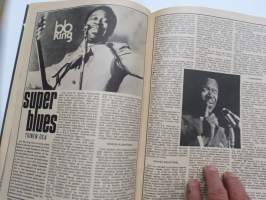 Musa - suomalainen musiikkilehti 1972 nr 3, Kansikuva David Bowie, Jetrhro Tull, alice Cooper, Jukka Gustavson (Wigwam lähikuvassa osa 2), Ruisrock &amp; Keimola, ym.