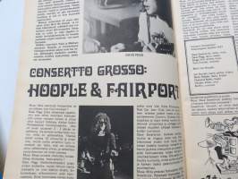 Musa - suomalainen musiikkilehti 1972 nr 1, Kansikuva Tina Trurner,  Joe Cocker, Tasavallan Presidentti Lontoossa, ym. Lehden 1. ilmestynyt numero