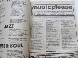 Musa - suomalainen musiikkilehti 1974 nr 10, Kansikuva John Lennon, Stomu Yamash´ta, Robert Wyatt, Juice Leskinen, Hullujussi, ym.