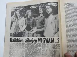Musa - suomalainen musiikkilehti 1974 nr 9 Kansikuva Hurriganes (mutta lehdessä ei mitään juttua?), Uusi Wigwam, Ruisrock 1974 pilvijuhlat, Kevin Coyne, Eagles, ym.