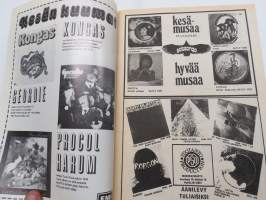Musa - suomalainen musiikkilehti 1974 nr 6 Kansikuva Rauli "Badding" Somerjoki (ei juttua), Sounds from the South, Man, The Boys juhlii, Nimbus, ym.