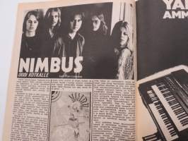 Musa - suomalainen musiikkilehti 1974 nr 6 Kansikuva Rauli "Badding" Somerjoki (ei juttua), Sounds from the South, Man, The Boys juhlii, Nimbus, ym.