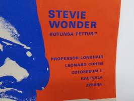 Musa - suomalainen musiikkilehti 1975 nr 9, Stevie Wonder - Rotunsa petturi?, Uranus, Procol Harum, Mikko alatalo, Keith Moon, Colosseum II, Kalevala, ym.