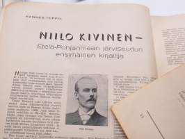 Eteläpohjalaisten Joulu 1943 -joululujulkaisu, mm. Maakuntapuukko -mainos, Kunnallisneuvos Mikko Ilppo, Parantaja "Ojutkankaan Ukko" Juho Mäenpää, Nurmon Pelttarit