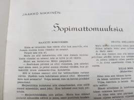 Eteläpohjalaisten Joulu 1943 -joululujulkaisu, mm. Maakuntapuukko -mainos, Kunnallisneuvos Mikko Ilppo, Parantaja "Ojutkankaan Ukko" Juho Mäenpää, Nurmon Pelttarit