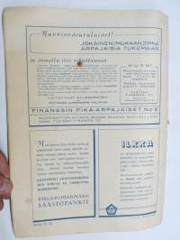 Eteläpohjalaisten Joulu 1943 -joululujulkaisu, mm. Maakuntapuukko -mainos, Kunnallisneuvos Mikko Ilppo, Parantaja "Ojutkankaan Ukko" Juho Mäenpää, Nurmon Pelttarit