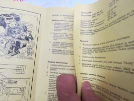 Clinton moottoreiden 400 - 404 - 494 - 498 / nelitahtiset vaaka-akseliset ALUMALLOY ja CLINTALLOY -mallit -käyttö- ja huolto-ohjeet