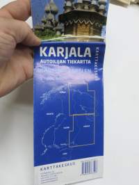 Karjala - Autoiljan tiekartta - Karttakeskus 2015, myös kaupunkikartat Pietari, viipuri, Käkisalmi, Olonets, Petroskoi, Sortavala, Lahdenpohja, Pitkäranta, Murmansk