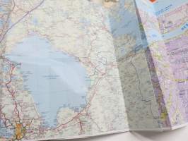 Karjala - Autoiljan tiekartta - Karttakeskus 2015, myös kaupunkikartat Pietari, viipuri, Käkisalmi, Olonets, Petroskoi, Sortavala, Lahdenpohja, Pitkäranta, Murmansk